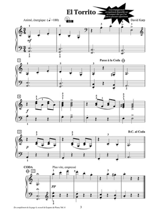 Solos Pour Piano Volume 4 + CD - HAL LEONARD - Partition - Piano
